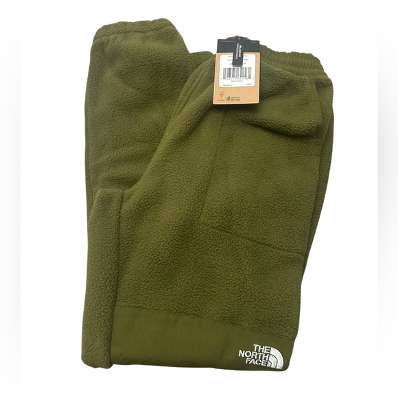 The North Face Ripstop Denali Pant Men's Green Fleece Jogger Pants Small NWT - Picture 3 of 10
